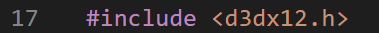 d3dx12.hのインクルード